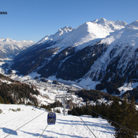 Galzigbahn cable car in St. Anton am Arlberg