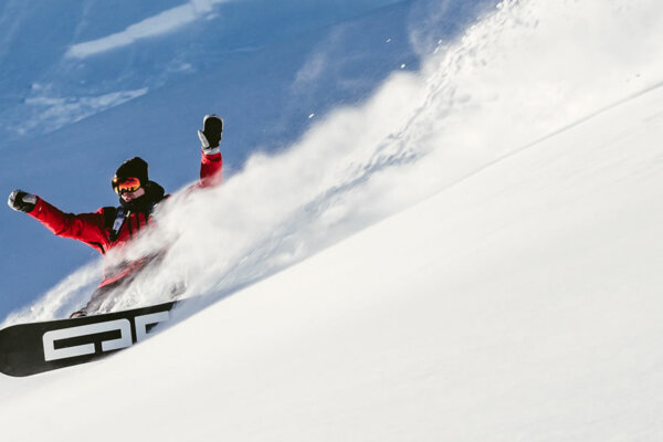 Snowboarders in St. Anton am Arlberg