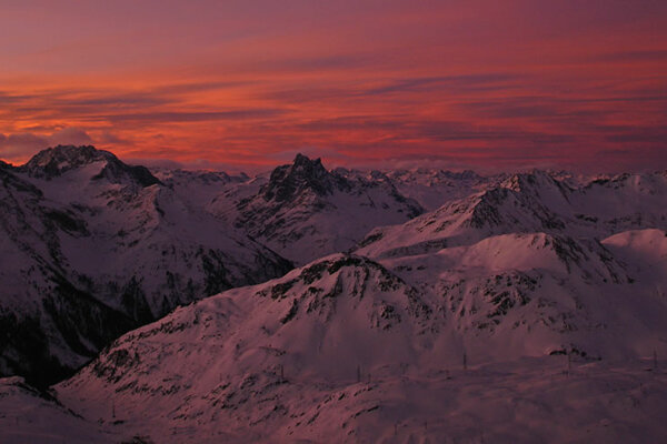 Sunset in St. Anton am Arlberg